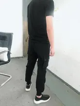 Pantalones Cargo 8XL para hombre, Pantalón deportivo de talla grande, varios bolsillos, Hip-Hop, de Color sólido, novedad, Primavera