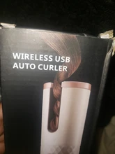 Rizador automático inalámbrico portátil, máquina rizadora LCD recargable por USB, herramienta de estilismo ajustable con temperatura