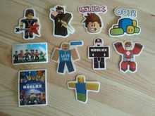 Conjunto de figuras de anime roblox de 50 piezas, cubierta de carrito, agua para ordenador portátil con diseño de taza, impermeable, dibujos animados, no repetitivos, pegatina de alta calidad, regalo