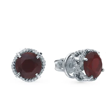 

Silver earrings with cubic zirconia sunlight sample 925