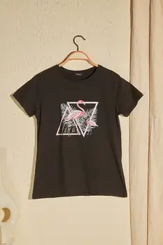 

Trendyol Printed Basic Knitted T-Shirt TWOSS20TS1763
