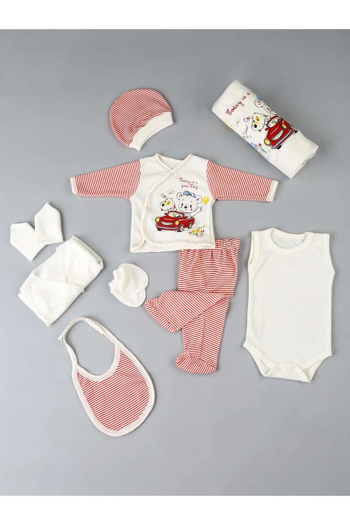 Больничный выход Red Newborn Baby Boy 10 lu |
