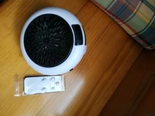 Calentador eléctrico para espacios, miniventilador portátil de montaje en pared para hogar, oficina, escritorio, calentador de aire caliente, silencioso, remoto, termostato de calor rápido