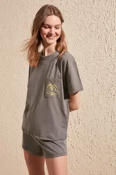 

Trendyol Print Detailed Knitted Pajamas Set THMSS20PT0133
