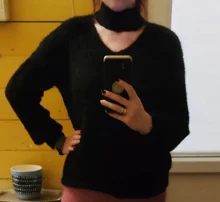 Cashmere Sweater Jumpers Turtleneck MEIYANGYOUNG Fluffy Pullovers Knitted-Jacket Pink