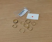 8 unids/set moda Circular Geométrica giro onda anillos para las mujeres minimalista accesorios de dedo conjunto anillo joyería de Hip Hop nuevo