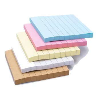 

1PCS 80 Pages/Set Solid Color Self-Adhesive Memo Pad Sticky Note Page Marker Planner Gift for kid Creative Wholesale school