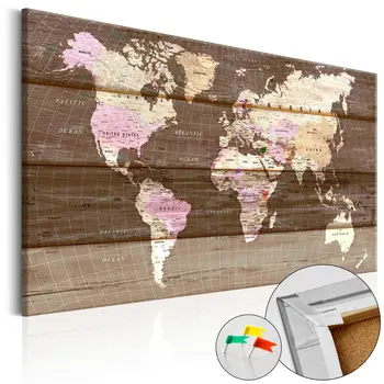 

Pictures of Cork-Wooden World [Cork Map] - 120x80 cm