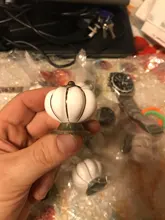 Drawer-Knobs Furniture-Handles Pumpkin Cupboard Single-Hole KAK 40mm Ceramic with Screws