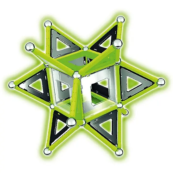 Магнитный конструктор Geomag "Glow", 104 детали