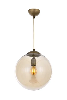 

AVONNI AV-60152-1E Antique Plated Pendant, E27, Metal, Glass, 30