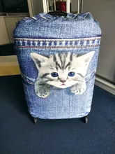 Funda de equipaje de ciudad azul, funda protectora para maleta de viaje más gruesa para maletero aplicable a maletas de 18 -32