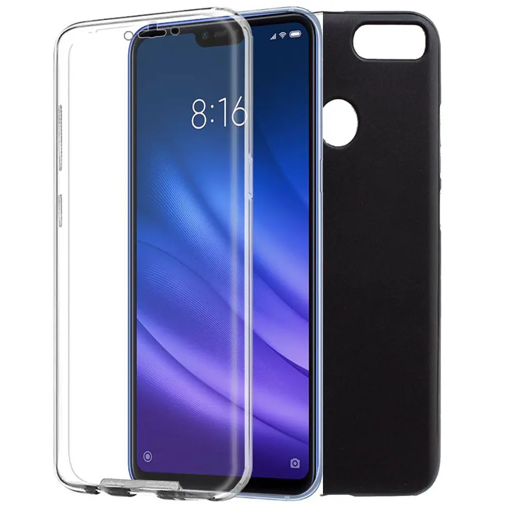 Силиконовый чехол Xiaomi Mi8 Lite с полной защитой 360|Сумки для телефона| |