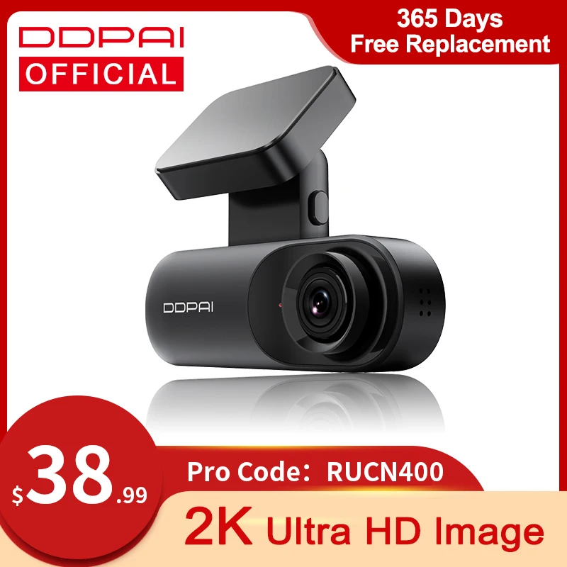 DDPAI Dash Cam Mola N3 1600P HD GPS Vehicle Drive Auto Video DVR 2K Android Wifi Smart Connect Car Camera Recorder 24H Parking