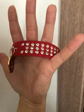 Collar de estrás para perro 3 filas de cuero de gamuza de Diamante gato cachorro 5 colores para pequeño mediano perros Chihuahua Yorkshire