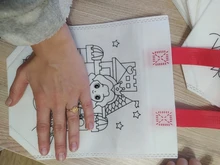 6Pcs Antistress Puzzles Educational Toy for Children DIY Eco-friendly Graffiti Bag Kindergarten