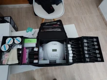 Bolsa de maquillaje de mano de gran capacidad multicapa, kit de herramientas de bordado para manicura y peluquería, estuche de almacenamiento de cosméticos, bolsa de aseo