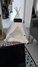 Cat Bed House Teepee Cushion Pet-Tent Puppy Available Outdoor Portable For Dog with Thick