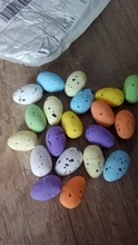 Kids Gift Craft Bird-Pigeon-Eggs Easter-Decoration Favor Painted Happy 3cm-Foam DIY Party