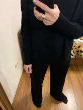 Womens Outfits Tracksuit-Set Pants Two-Piece-Set Knitted Yedinas Korean Winter Casual