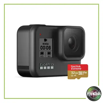 

GoPro HERO8 Black Action Camera + Micro SD 32GB: Sports; Action; 4K; HD; waterproof;