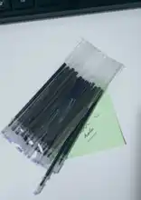 0,38mm 20 unids/bolsa recambio de pluma de Gel barras de firma de oficina recarga de tinta azul y negra roja Oficina escuela papelería suministros de escritura