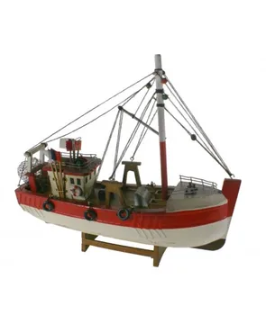 

Boat traditional fishing. Measures Length: 30 cm.
