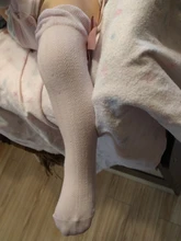 Calcetines de colores sólidos para bebé, lindos lazos suaves hasta la rodilla, para niña pequeña, calcetines largos transpirables de verano