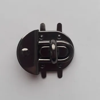 

Black Metal Buckle Rotating Lock, Twisty Lock DIY Bag Handbag Stampings, Bag Closure Mechanism, Bag Part Accessories