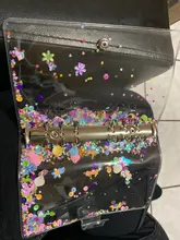 Funda para cuaderno con lentejuelas brillantes A5/A6, carpeta de archivos transparente de 6 anillos, carpeta de anillas de hojas sueltas, suministros de papelería Kawaii