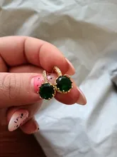 EMMAYA-pendientes tipo tuerca de circonia cúbica AAA para mujer, joyería de moda brillante, elemento de regalo, precio de fábrica, venta al por mayor