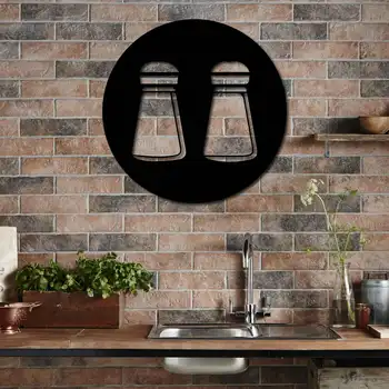 

Металлический декор стен Salt and Pepper 70x70 cm дизайн интерьера домашнего