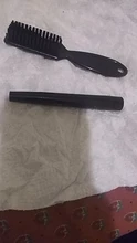 Kit de pluma de llenado de barba para hombre, lápiz de barbero con cepillo, herramienta de estilismo para cejas, grabado de pelo Facial, forma de reparación de bigote