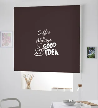 

Blind Iroa with themed company/Cafe good idea! ROLLER BLINDS TRANSLUCENT! (CHOCOLATE 100X175)