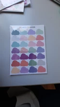 Adhesivo decorativo colorido en forma de corazón