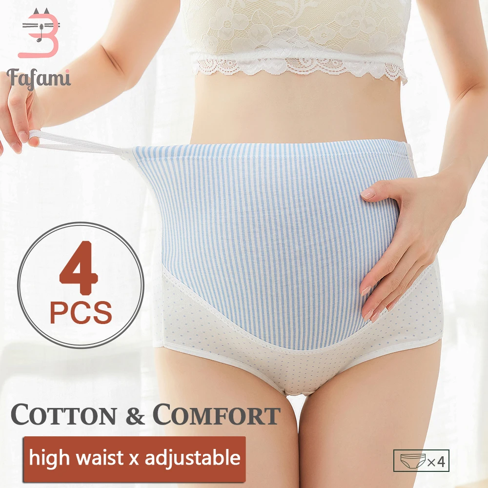 Women's Maternity Panties Cotton High Waist Pregnancy Underwear