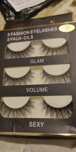 Visofree-pestañas postizas de alta calidad, 3 pares, hechas a mano, aladas, a la moda, 3D15