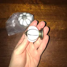 KAK de calabaza de cerámica de 40mm cajón perillas tiradores de puertas de armario agujero manijas del gabinete con tornillos manijas de muebles