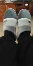 Puimentiua-zapatilla de casa a rayas para hombre, zapatos de invierno, zapatilla de casa s antideslizante para interior, dormitorio, zapatos cálidos