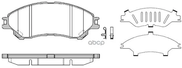 1589 02_колодки Дисковые Передние! Suzuki Sx4 1.6/1.6ddis 13 Remsa 158902 Remsa арт. 158902