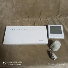 3A Agua Calefacción de piso WIFI inteligente termostato y Normal cerrado actuador y 8 Sub-cámara controlador de Hub vía para la caldera de Gas