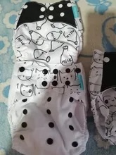 Happyflute 4 unids/set lavable ecológico tela cubierta de pañal ajustable reutilizable de tela pañales pañal de tela de fit 3-15kg bebé