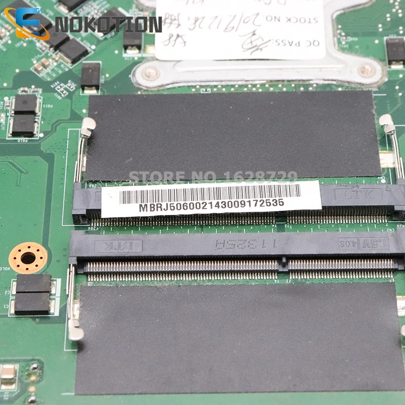 price reduction  NOKOTION For Acer aspire 8951 8951G laptop motherboard MBRJ506002 MB.RJ506.002 DA0ZYGMB8E0 HM65 DDR