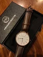 Hannah Martin-Reloj de pulsera para hombre, de cuarzo, resistente al agua, masculino
