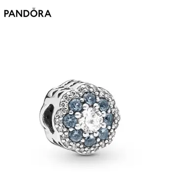 

Pandora charm silver 925 original "Blue shining flower"