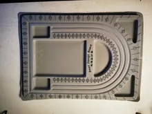 Placa de cuentas flocadas para fabricación de joyas, accesorios de pulsera, abalorios, herramientas de medición, diseño de joyería, bricolaje, 1 Uds.