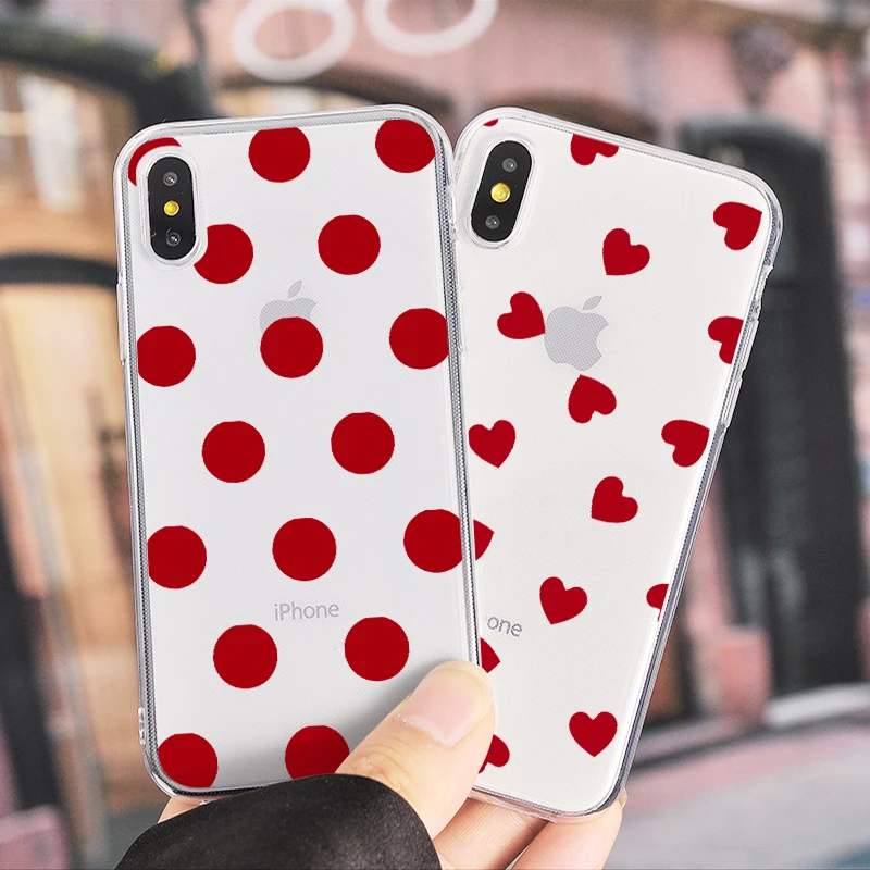 Чехол в горошек для iPhone 11 XS XR Max 8 7 6 6S Plus 2020 7|Бамперы| |