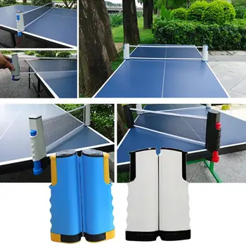 

Retractable Table Tennis Ping Pong Portable Net Rack Neutral Pe Plastic Material Indoor Games Replacement Set
