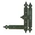 

4 PCs ZIPPER F. WROUGHT ART.6264 CM. 25