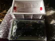 SRAN-Panel de cristal de pared de 16A, enchufe de alimentación multiforma con conexión a tierra, estándar europeo, doble tira, 146x86